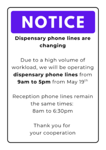 Blue And White Simple Notice Sign Poster